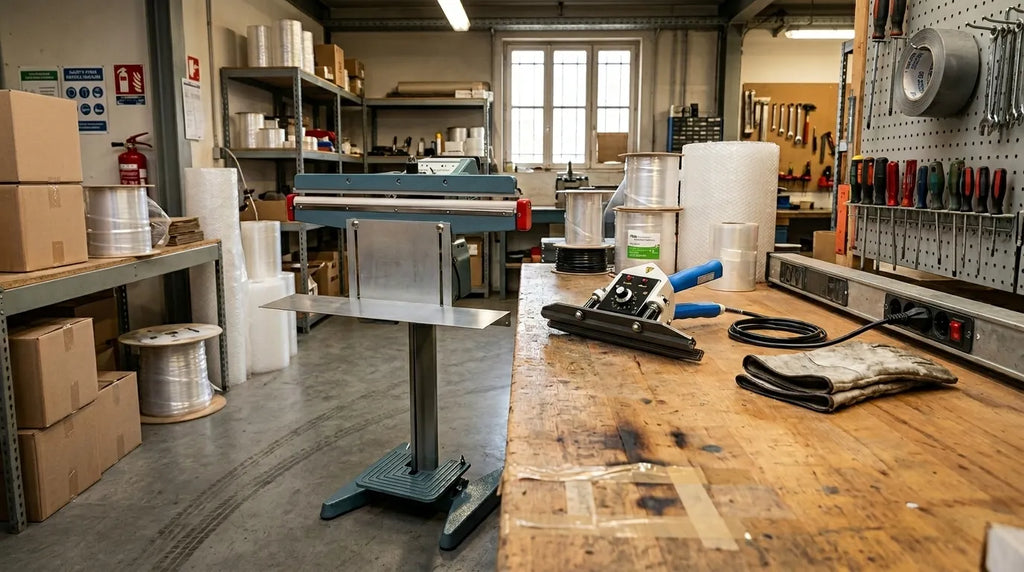 Varmeforseglere på professionelt værksted