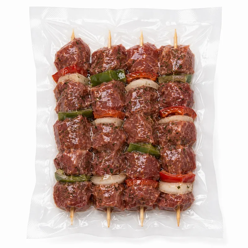 Butchery preparations et brochettes sous vide