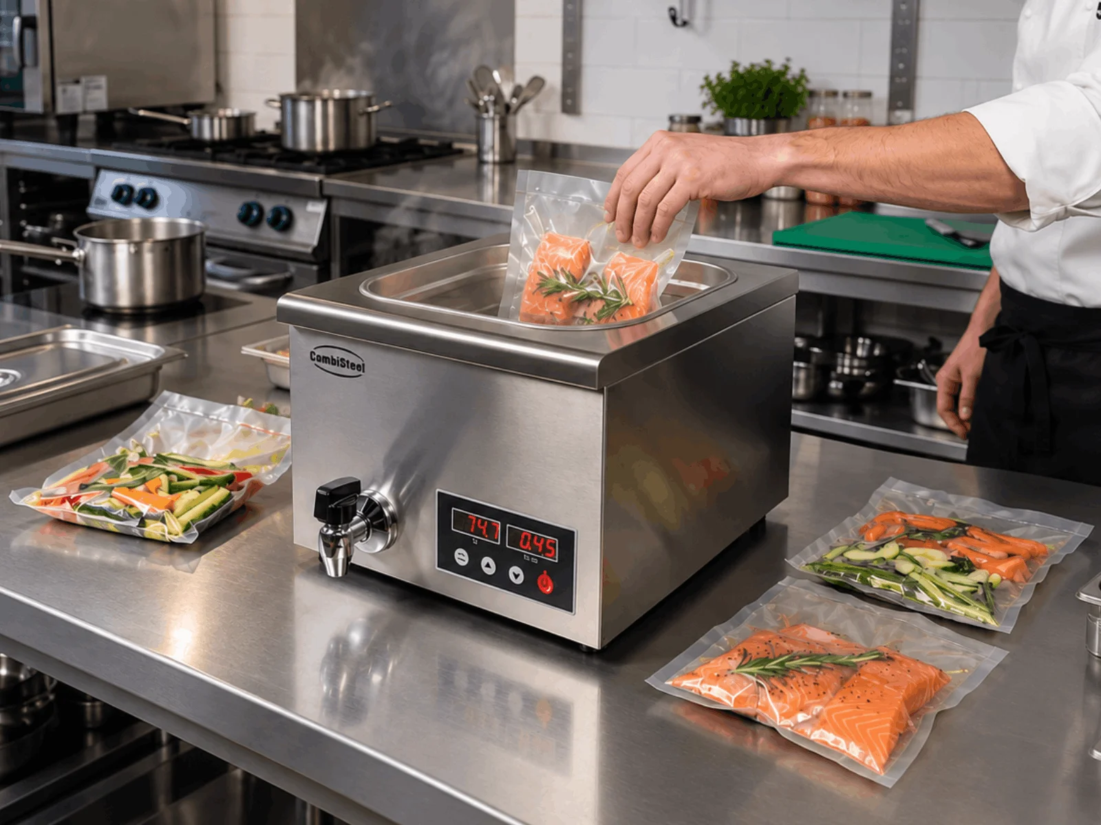 Udvalg af professionelle sous vide komfurer